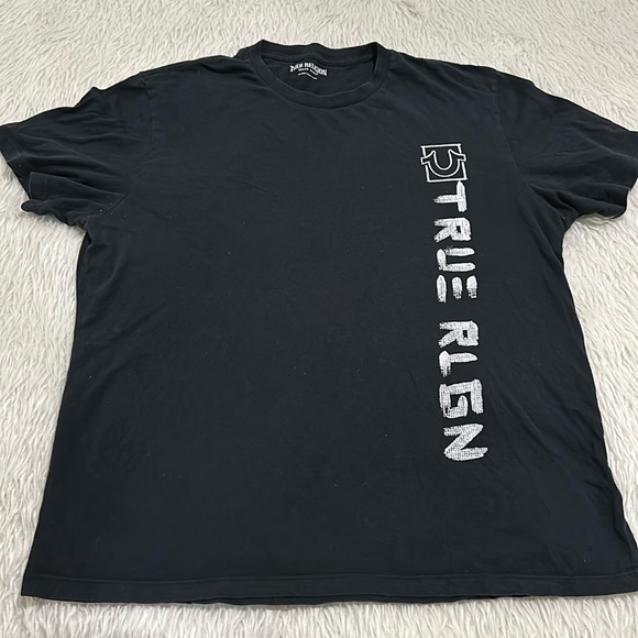 True religion black short sleeve t shirt size 2xl - Picture 1 of 4